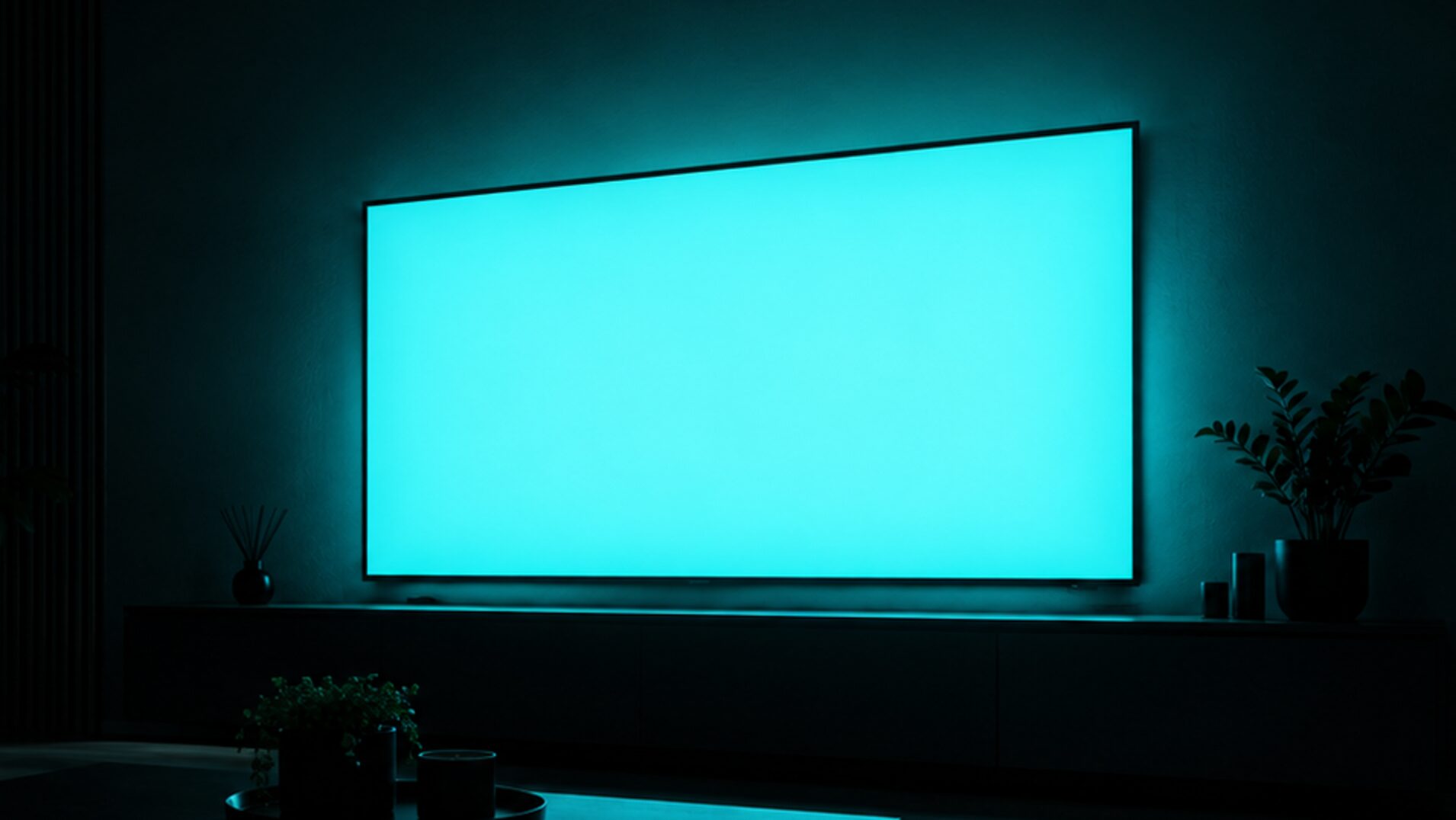 Concept illustration of an Eazy Player interface on a television; the final UI is still in development.